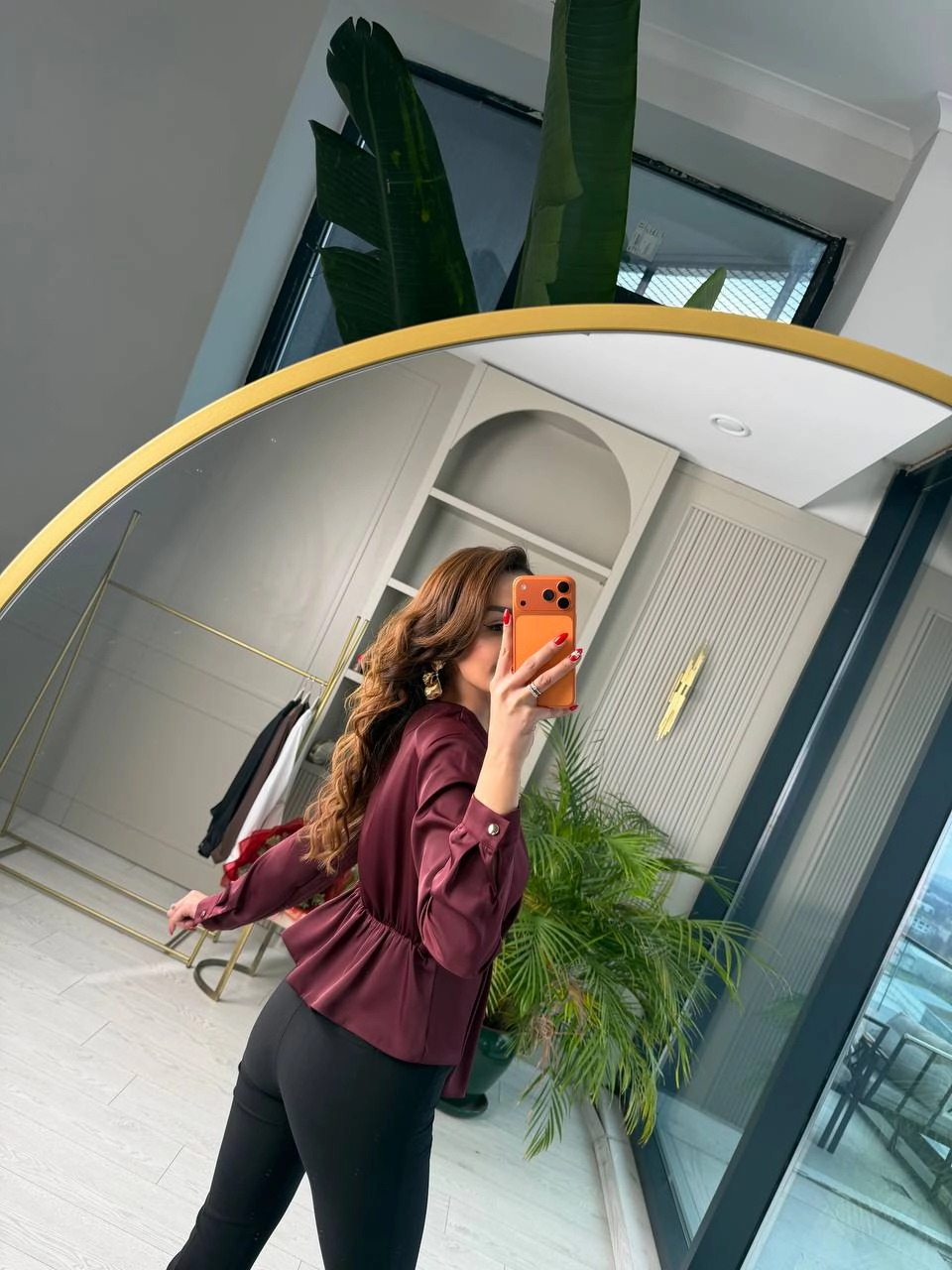 Bordo%20Lüks%20Kalite%20Bel%20Detay%20Tok%20Saten%20Bluz