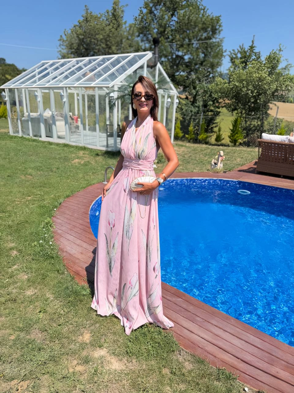 Pembe%20Desenli%20Dubai%20Saten%20Kumaş%20Maxi%20Boy%20Elbise