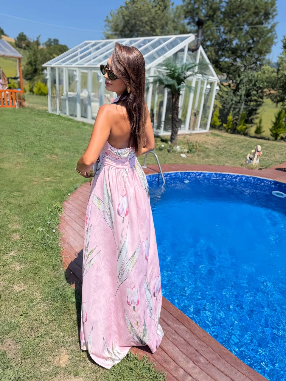 Pembe%20Desenli%20Dubai%20Saten%20Kumaş%20Maxi%20Boy%20Elbise
