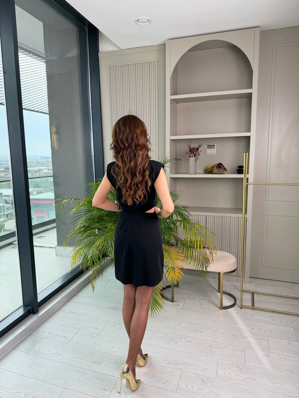 Mango%20Model%20Bel%20Detaylı%20Astarlı%20Elbise