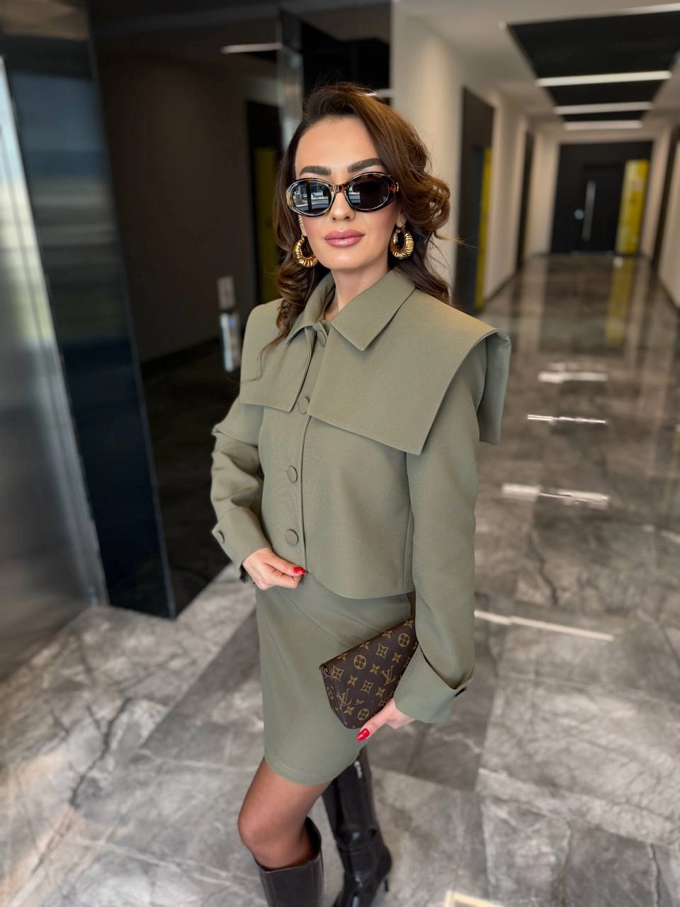 Haki%20Tasarım%20Omuz%20Detay%20Premium%20Etek%20Ceket%20Takım
