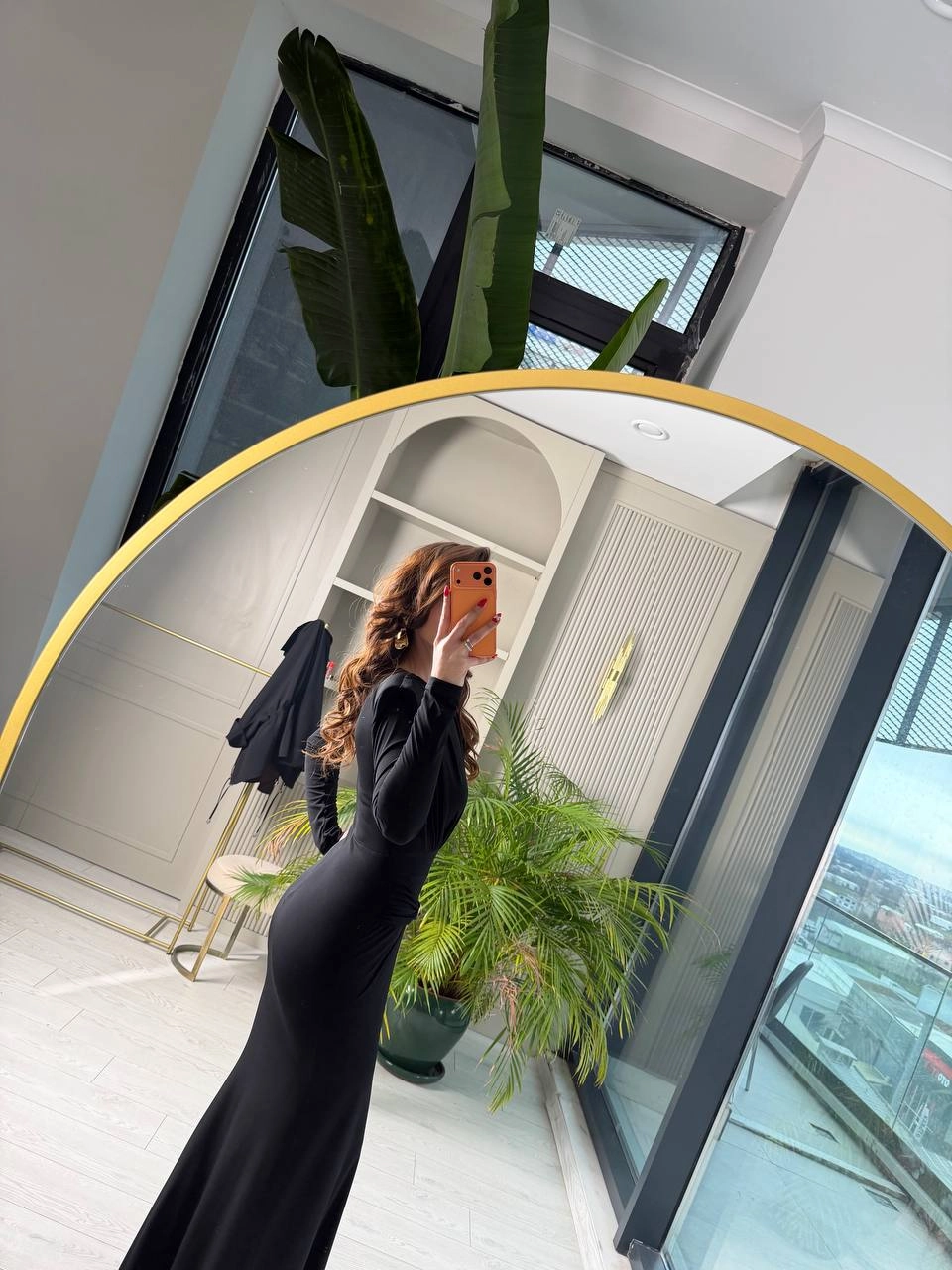 Siyah%20Bel%20Aksesuarlı%20Vatkalı%20Maxi%20İthal%20Likralı%20Candy%20Elbise