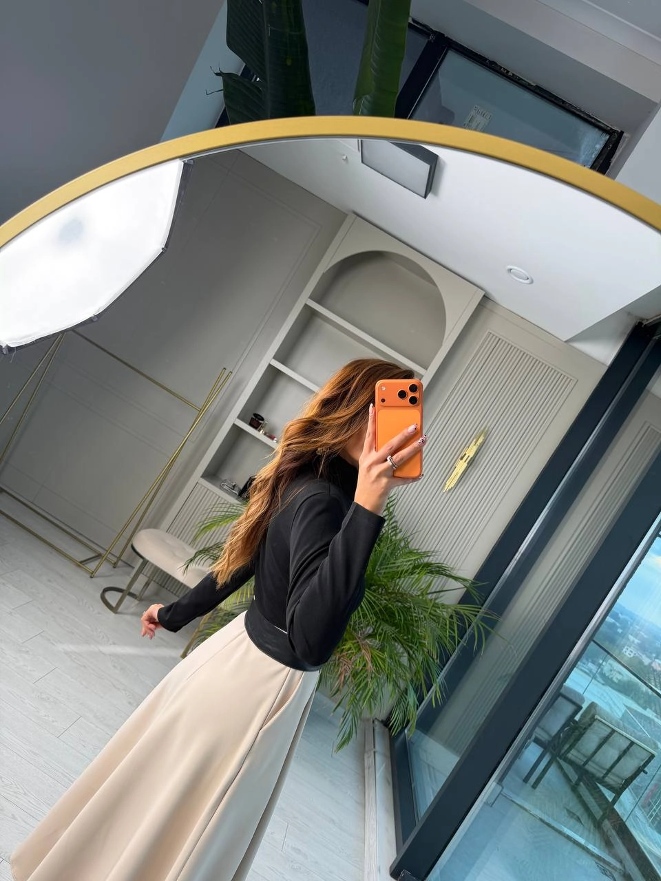 Zara%20Model%20Kemerli%20Cepli%20Krep%20Kumaş%20Midi%20Boy%20Elbise