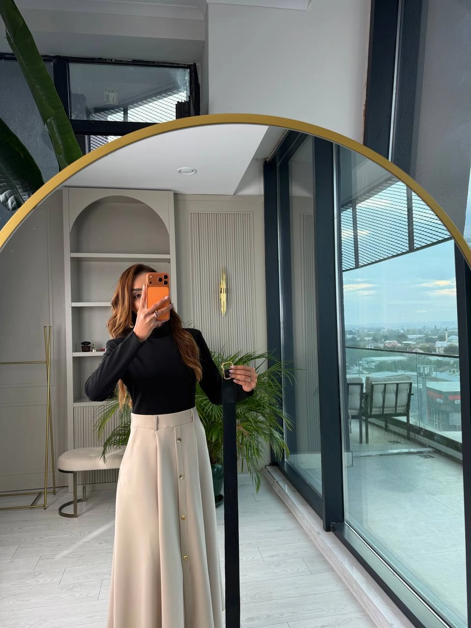 Zara%20Model%20Kemerli%20Cepli%20Krep%20Kumaş%20Midi%20Boy%20Elbise