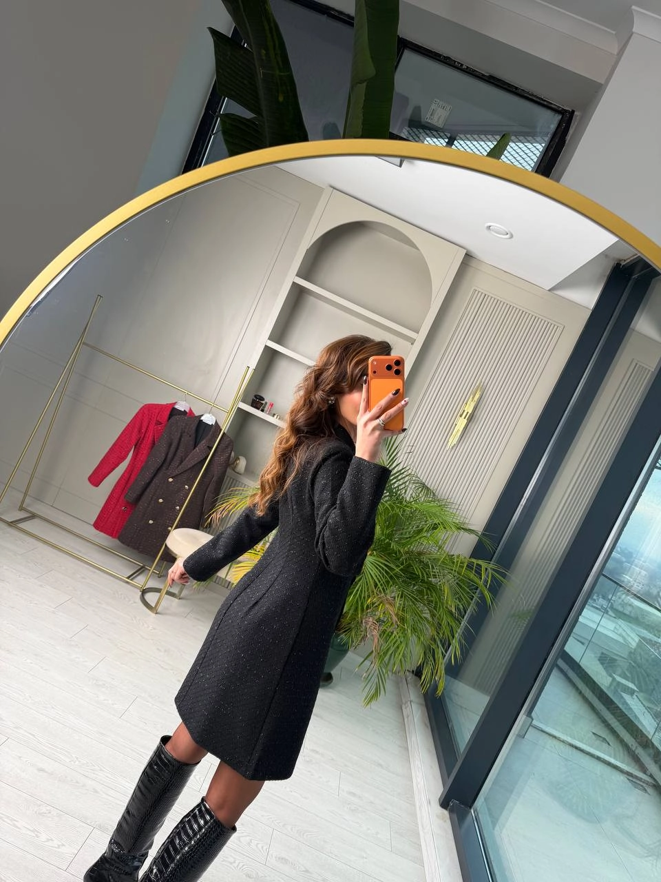 Siyah%20Premium%20Tuvid%20Kumaş%20Ceket%20Elbise