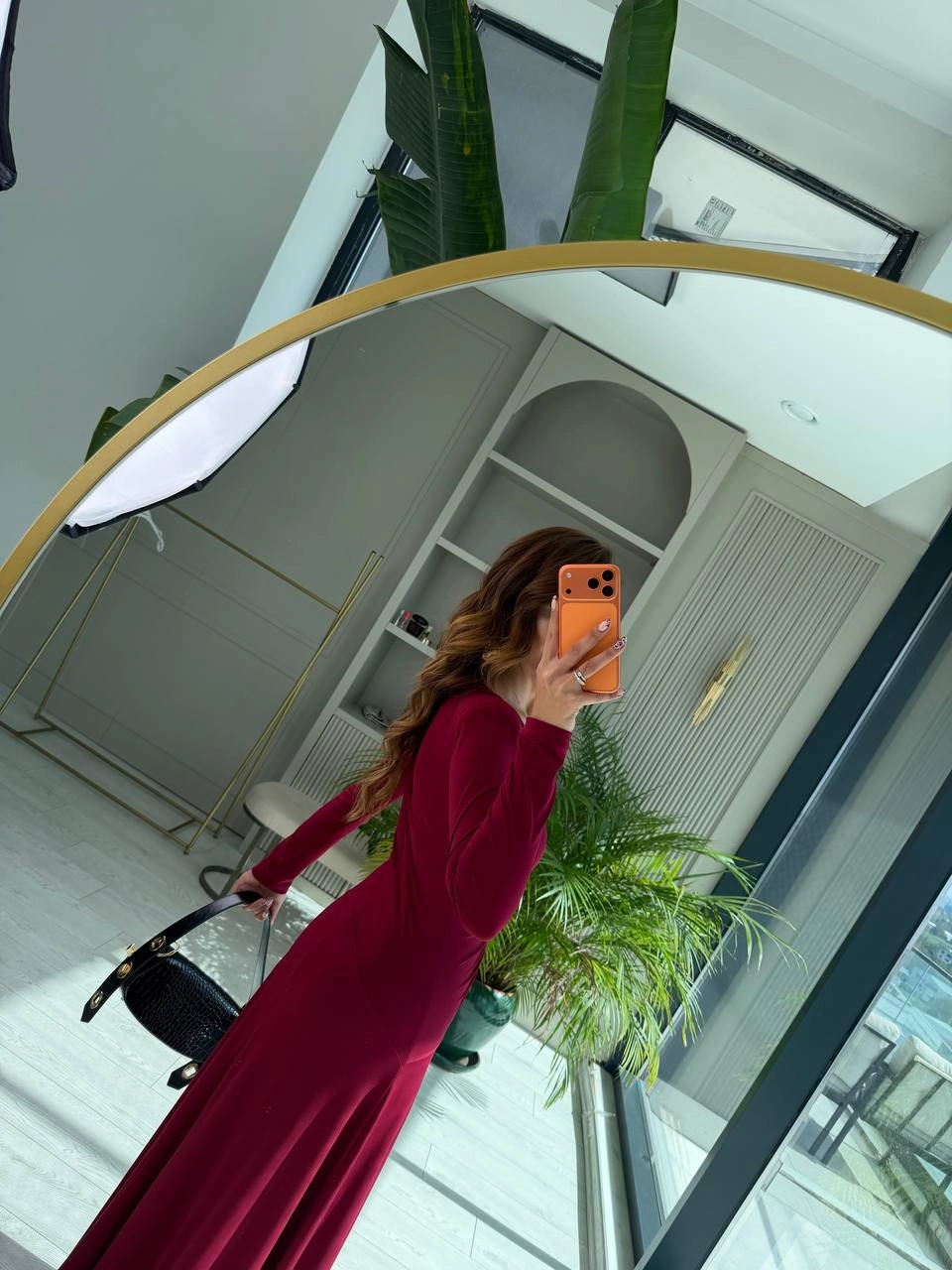 Tasarım%20Bordo%20Vatkalı%20Maxi%20Boy%20İthal%20Likralı%20Candy%20Kumaş%20Elbise