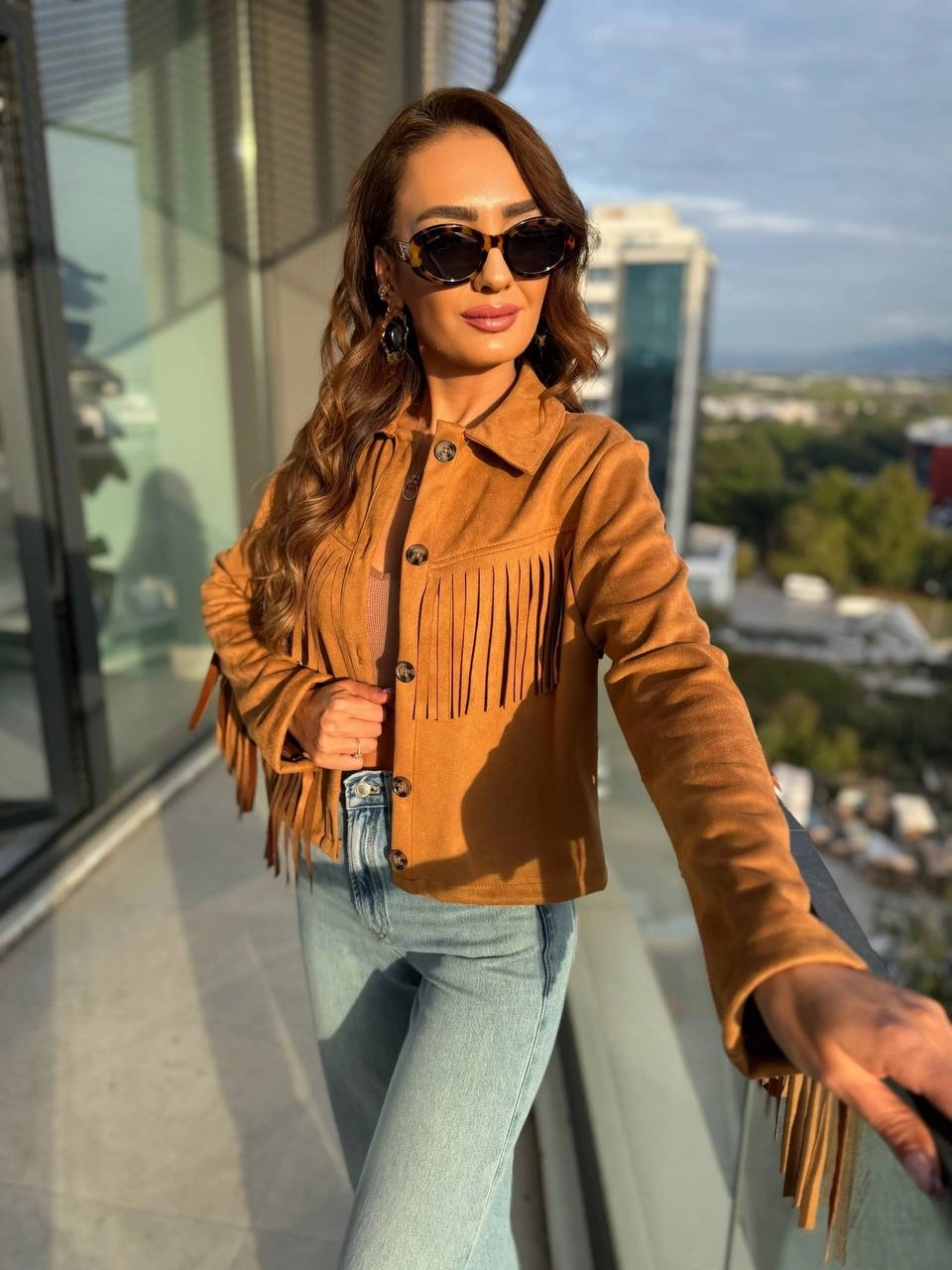 Taba%20Püsküllü%20Nubuk%20Süet%20Ceket