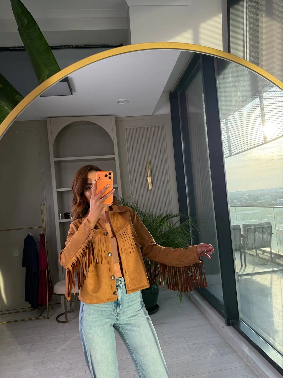 Taba%20Püsküllü%20Nubuk%20Süet%20Ceket