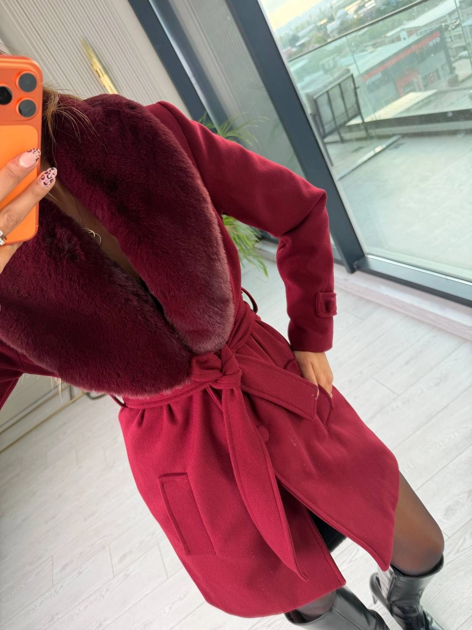 Bordo%20Astarlı%20Kürk%20Detay%20İthal%20Premium%20Kaşe%20Kaban