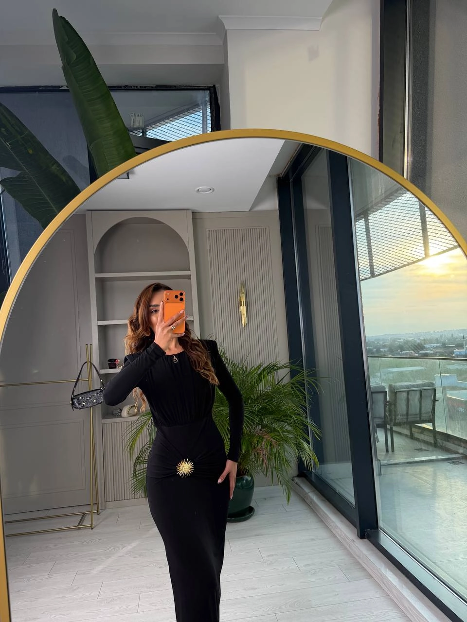 Siyah%20Vatkalı%20Bel%20Aksesuar%20Detay%20İthal%20Likralı%20Candy%20Kumaş%20Elbise