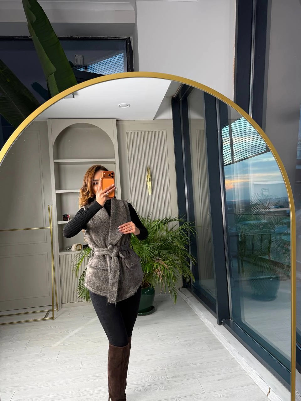 Gri%20Kahve%20Astarlı%20Premium%20Kürk%20Yelek