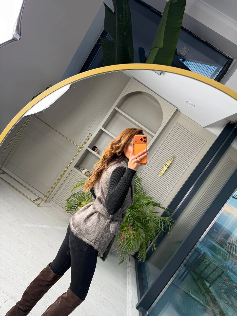 Gri%20Kahve%20Astarlı%20Premium%20Kürk%20Yelek