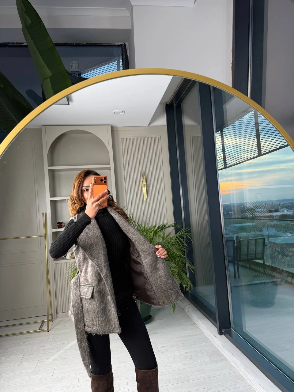 Gri%20Kahve%20Astarlı%20Premium%20Kürk%20Yelek