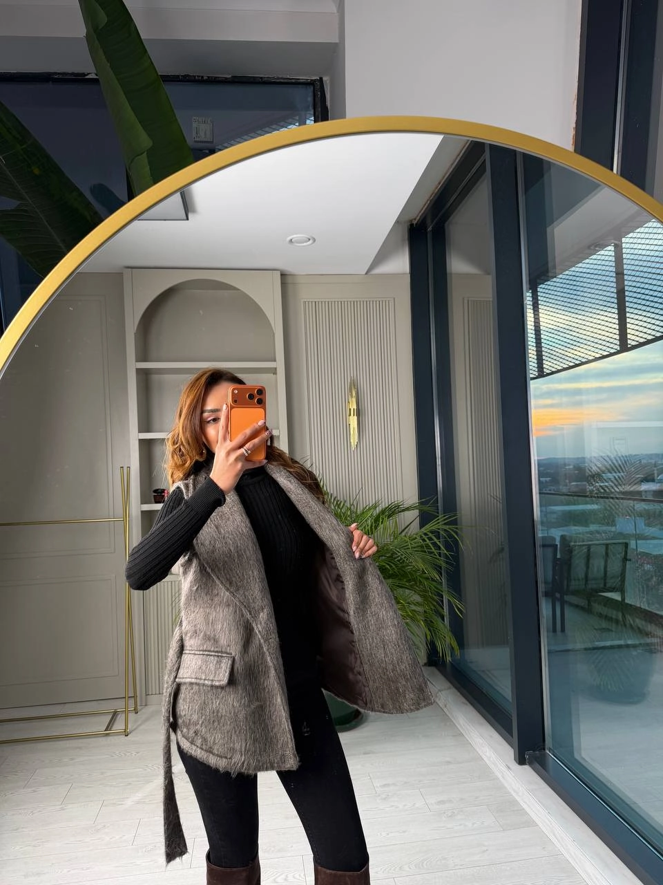 Gri%20Kahve%20Astarlı%20Premium%20Kürk%20Yelek