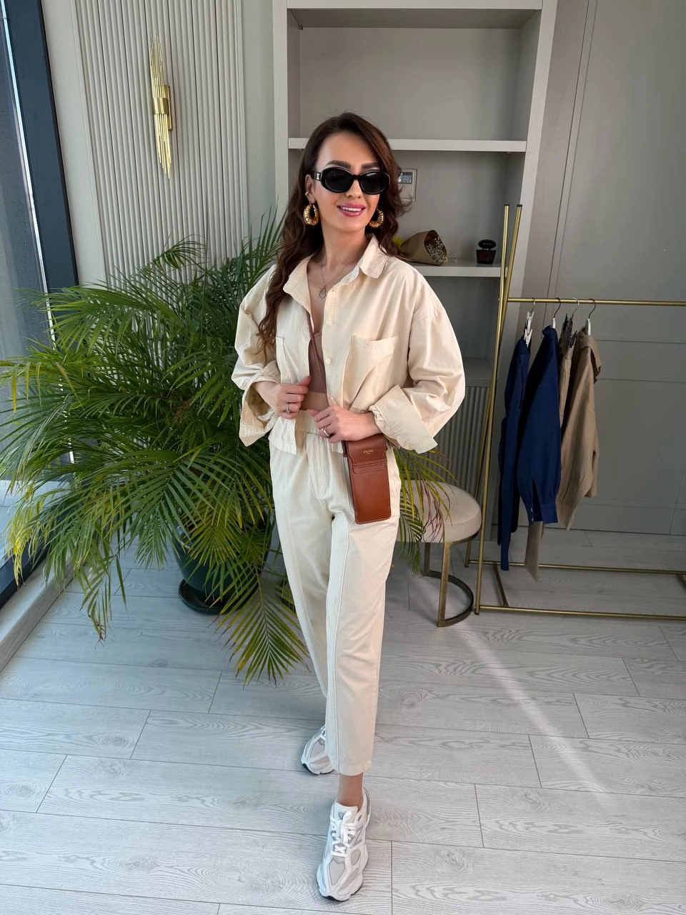 Bej%20İnce%20Gabardin%20Kumaş%20Takım