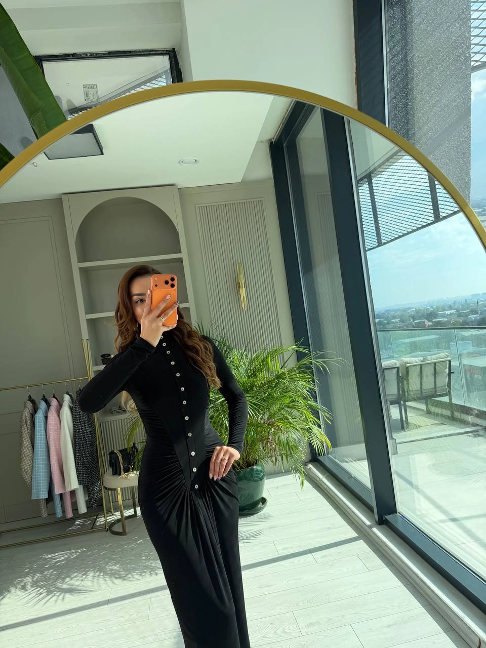 Siyah%20Zara%20Model%20Drapeli%20Likralı%20Maxi%20Boy%20Elbise