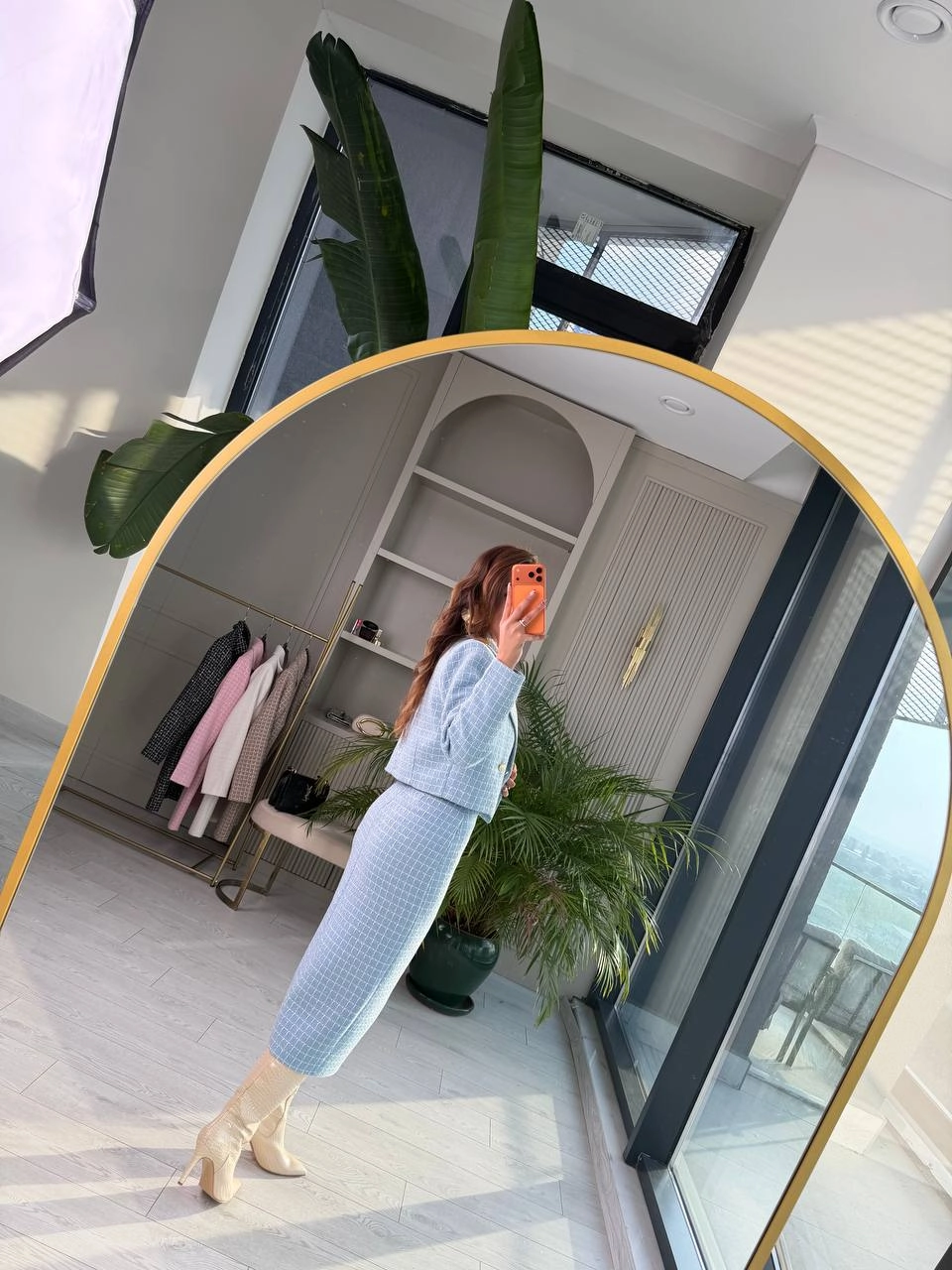 Mavi%20Lüks%20Kalite%20Etek%20Ceket%20Tuvid%20Takım