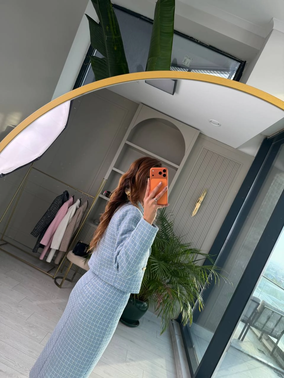 Mavi%20Lüks%20Kalite%20Etek%20Ceket%20Tuvid%20Takım