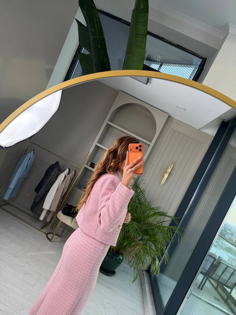 Pembe%20Lüks%20Kalite%20Etek%20Ceket%20Tuvid%20Takım