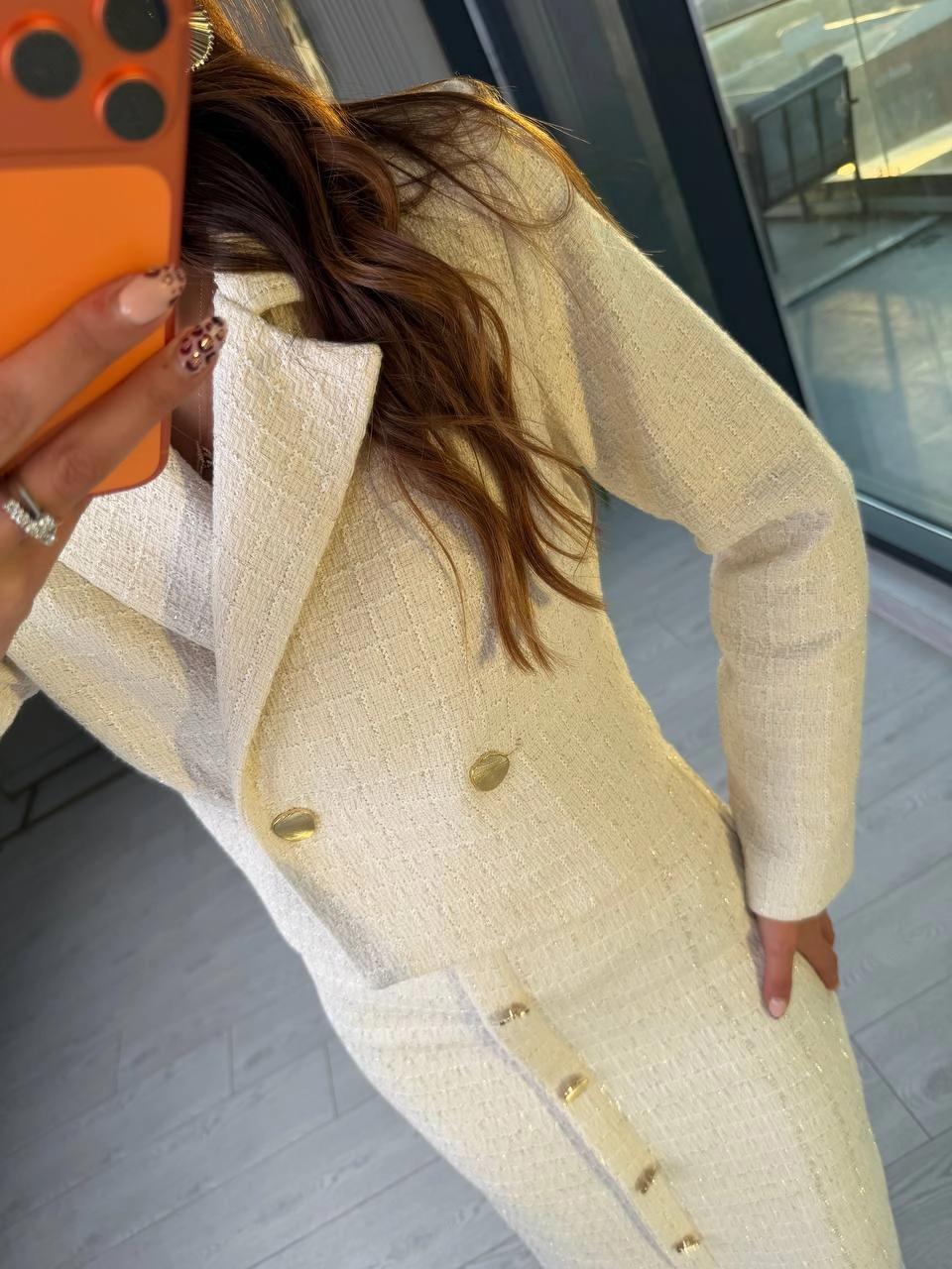 Ekru%20Lüks%20Kalite%20Etek%20Ceket%20Tuvid%20Takım