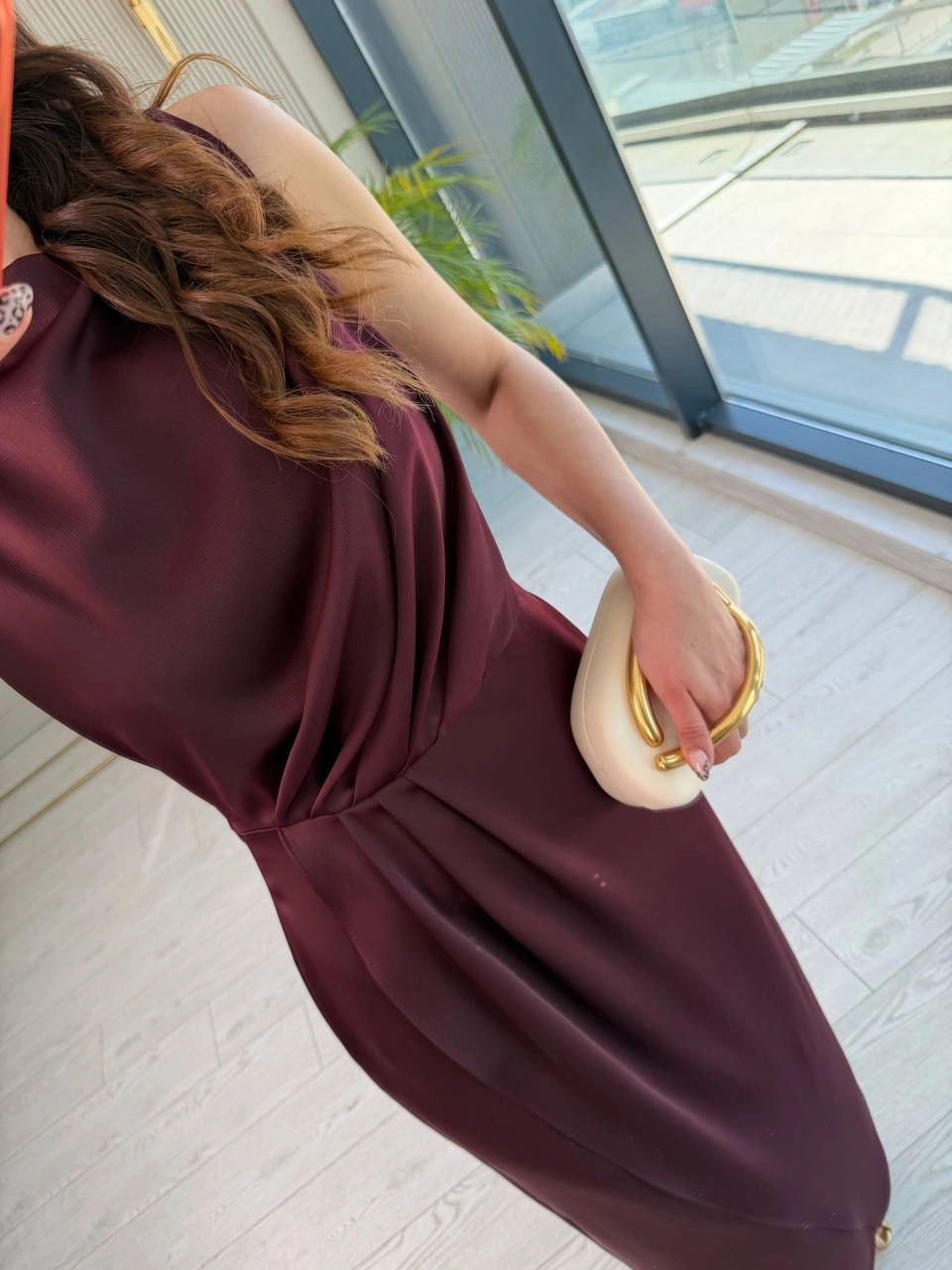 Mürdüm%20İthal%20Tok%20Saten%20Zara%20Model%20Elbise