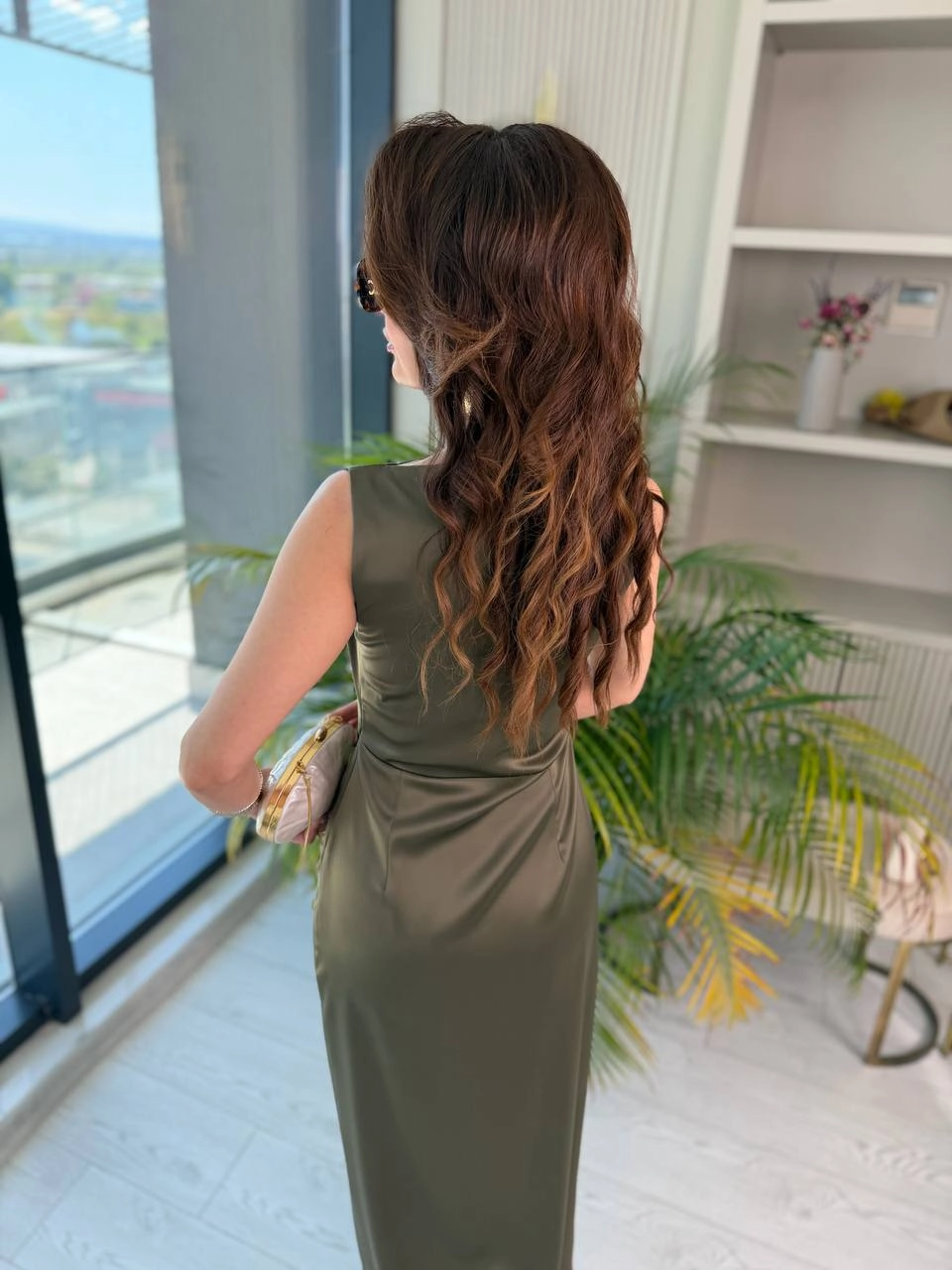 Haki%20İthal%20Tok%20Saten%20Zara%20Model%20Elbise