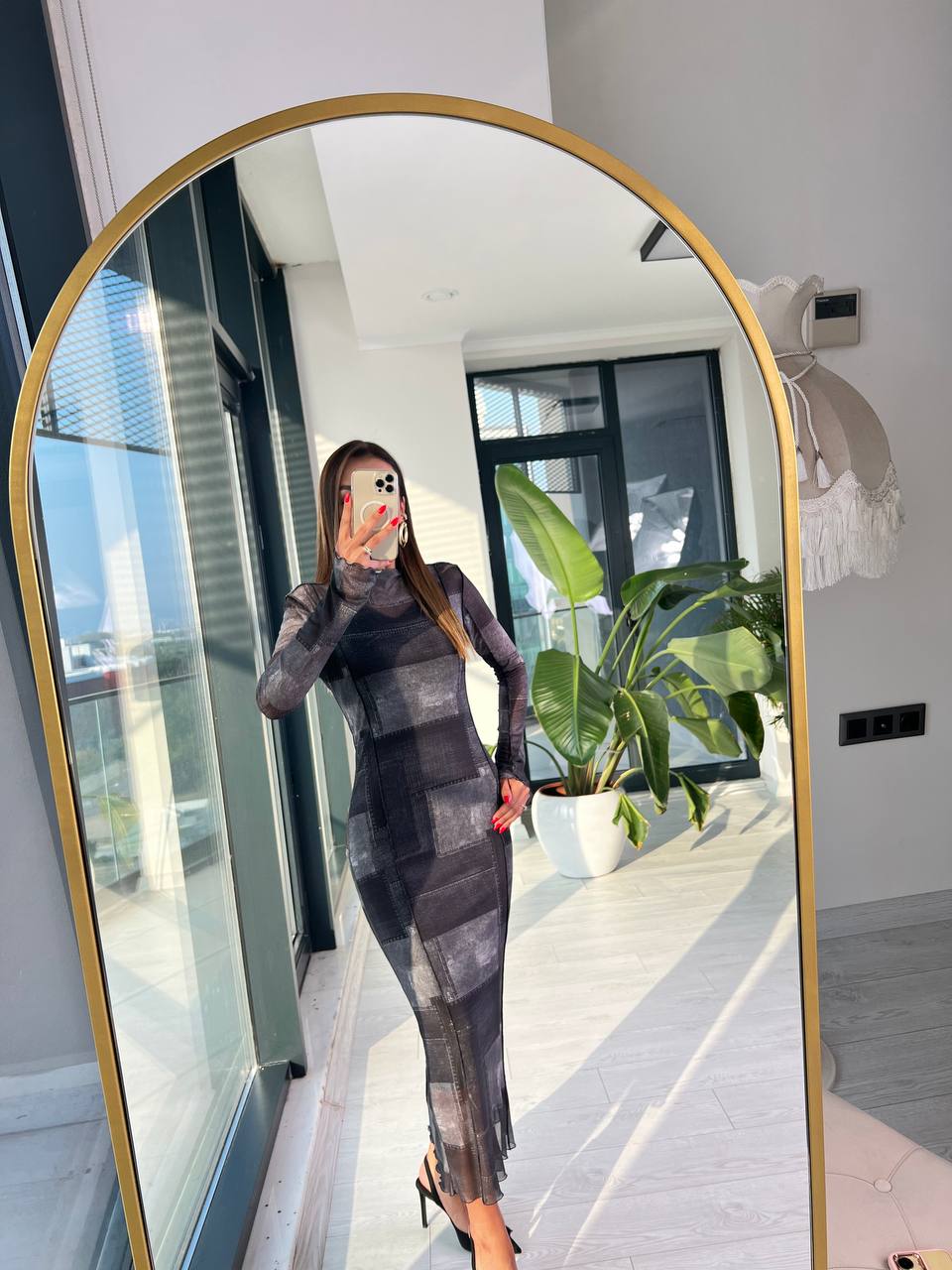 Tasarım Siyah Tül Alya Elbise