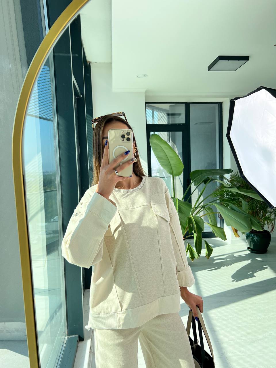 Lüks Kalite Omzu Taş Detaylı Zara Model Takım