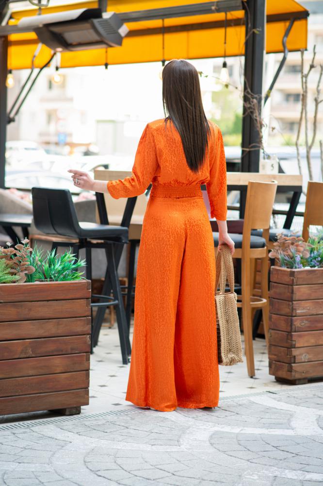 Orange%20Saten%20Pantolon%20Bluz%20Takım