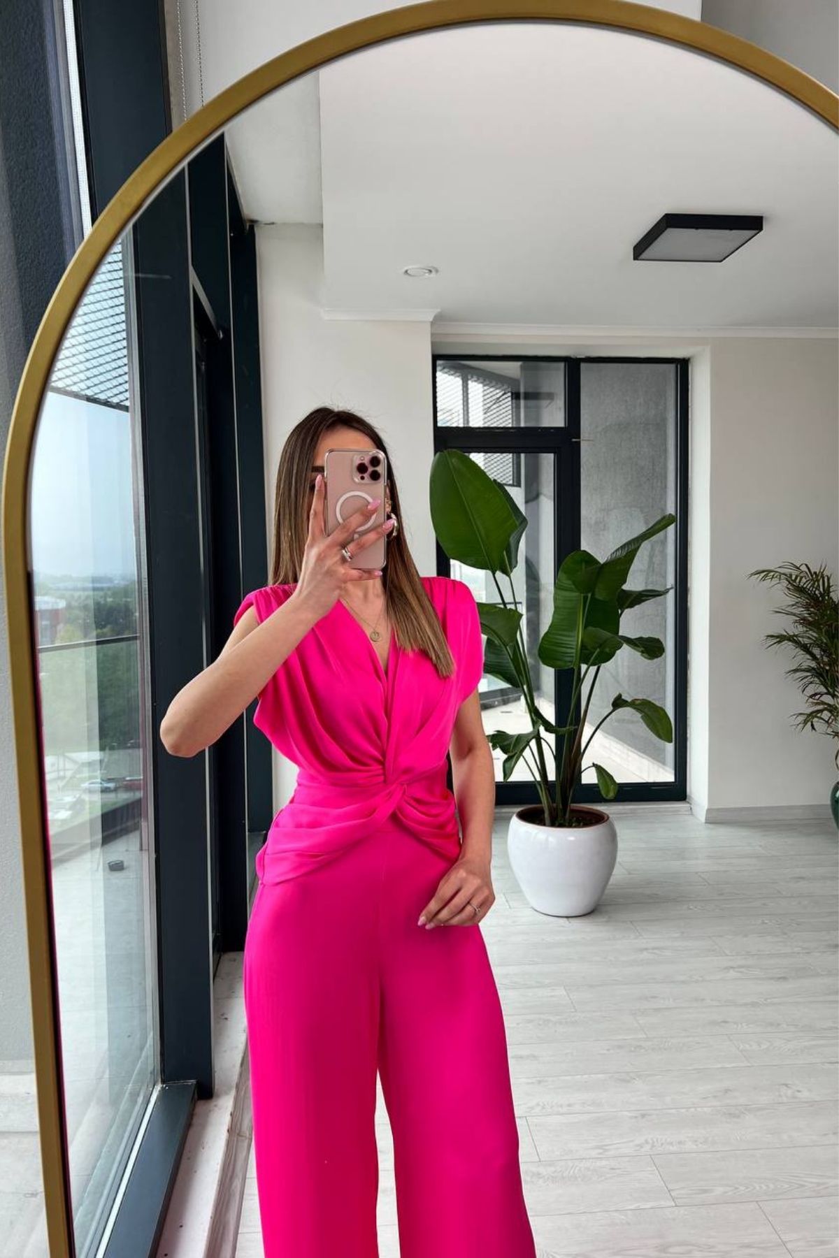 Fuşya%20Saten%20Tasarım%20Lüks%20Kalite%20Takım
