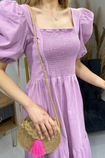 Antik Lila Gipeli Elbise