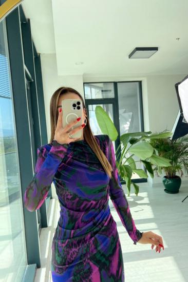 Tasarım Premium Tül Astarlı Vatkalı Elbise
