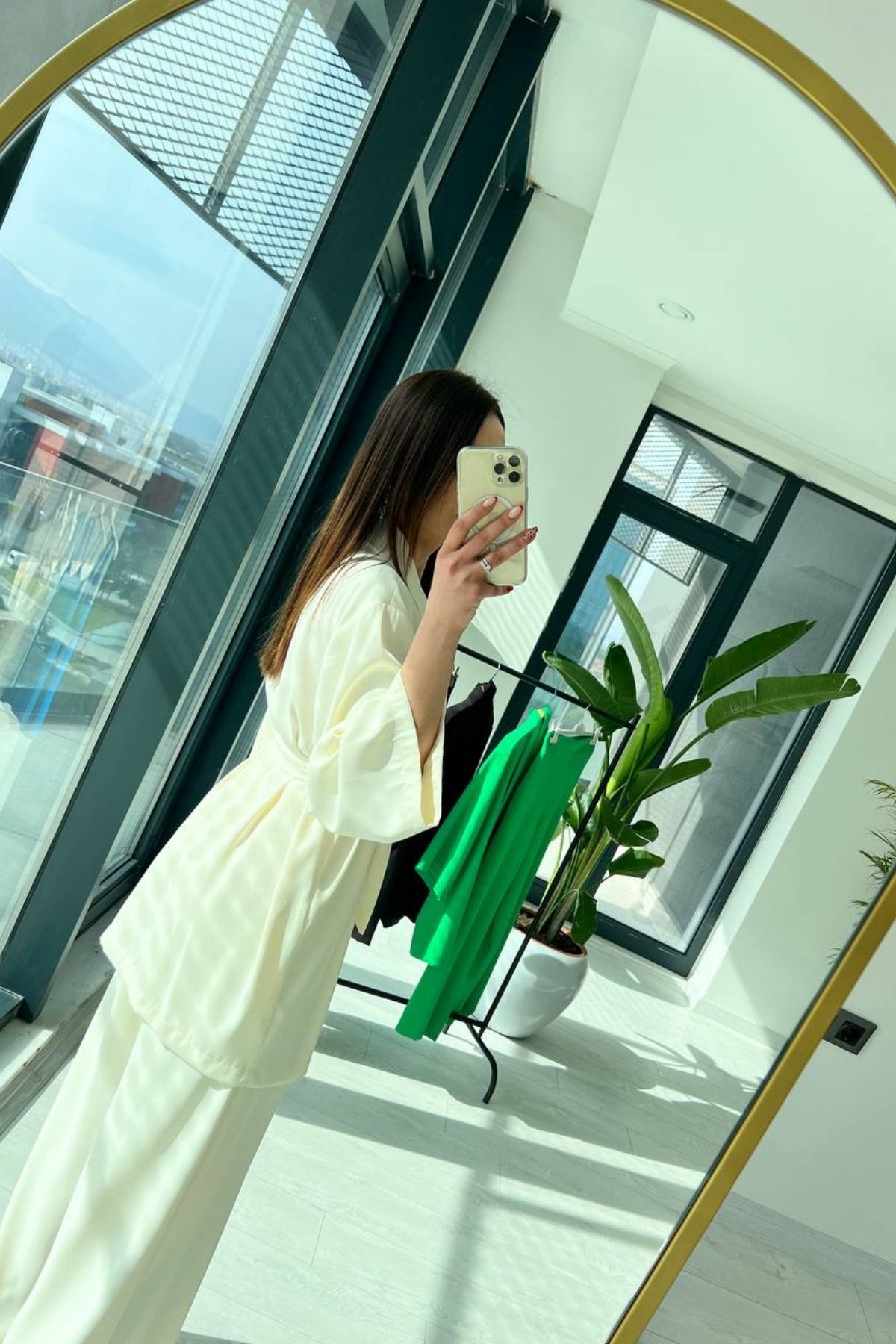 Ekru Kimono Takım
