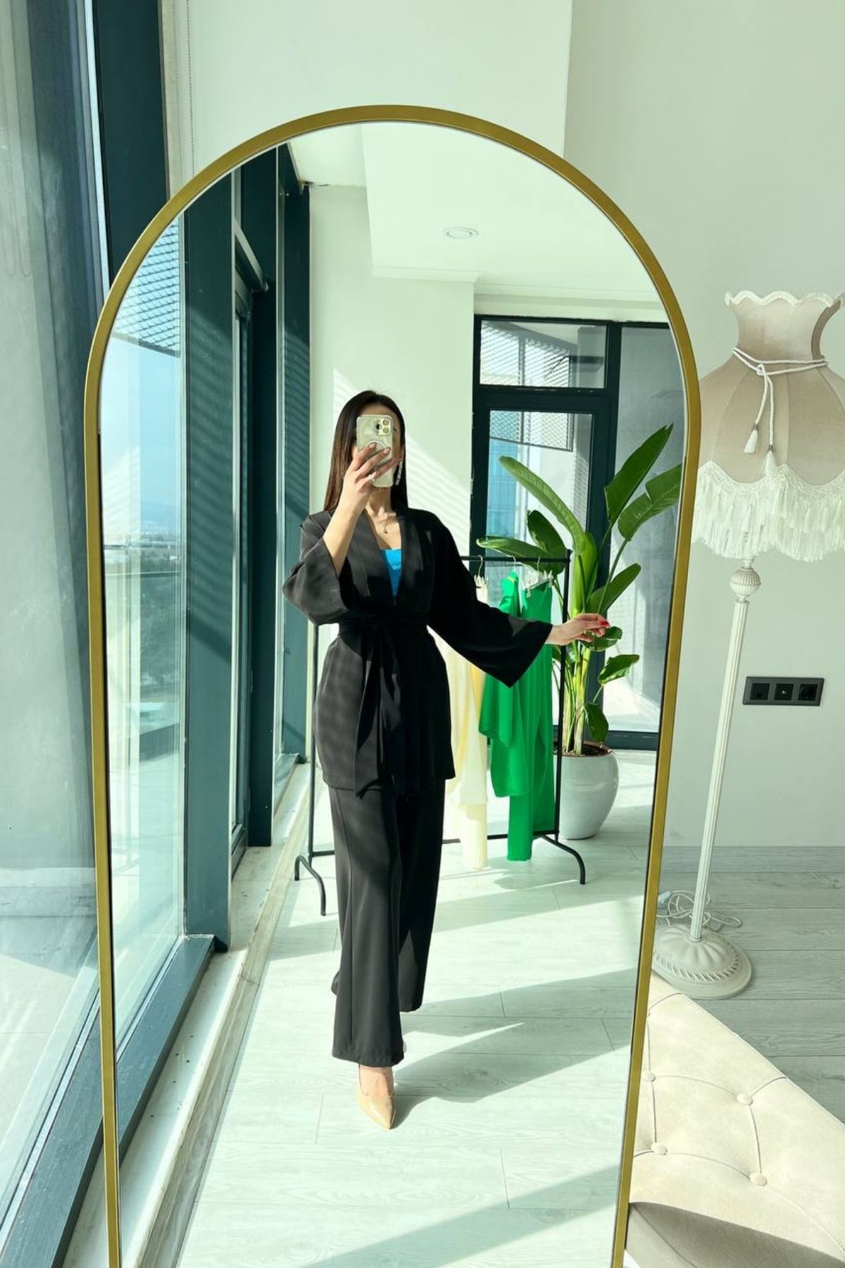 Siyah Kimono Takım