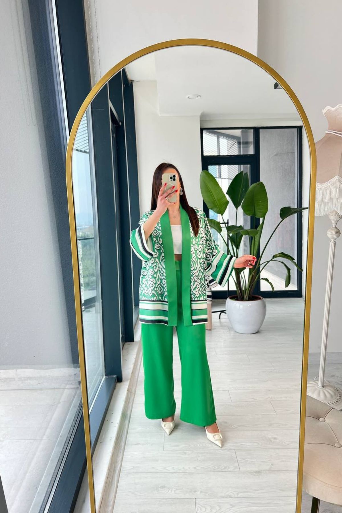 Yeşil%20Premium%20Saten%20Kuşaklı%20Kimono%20Pantolon%20Takım