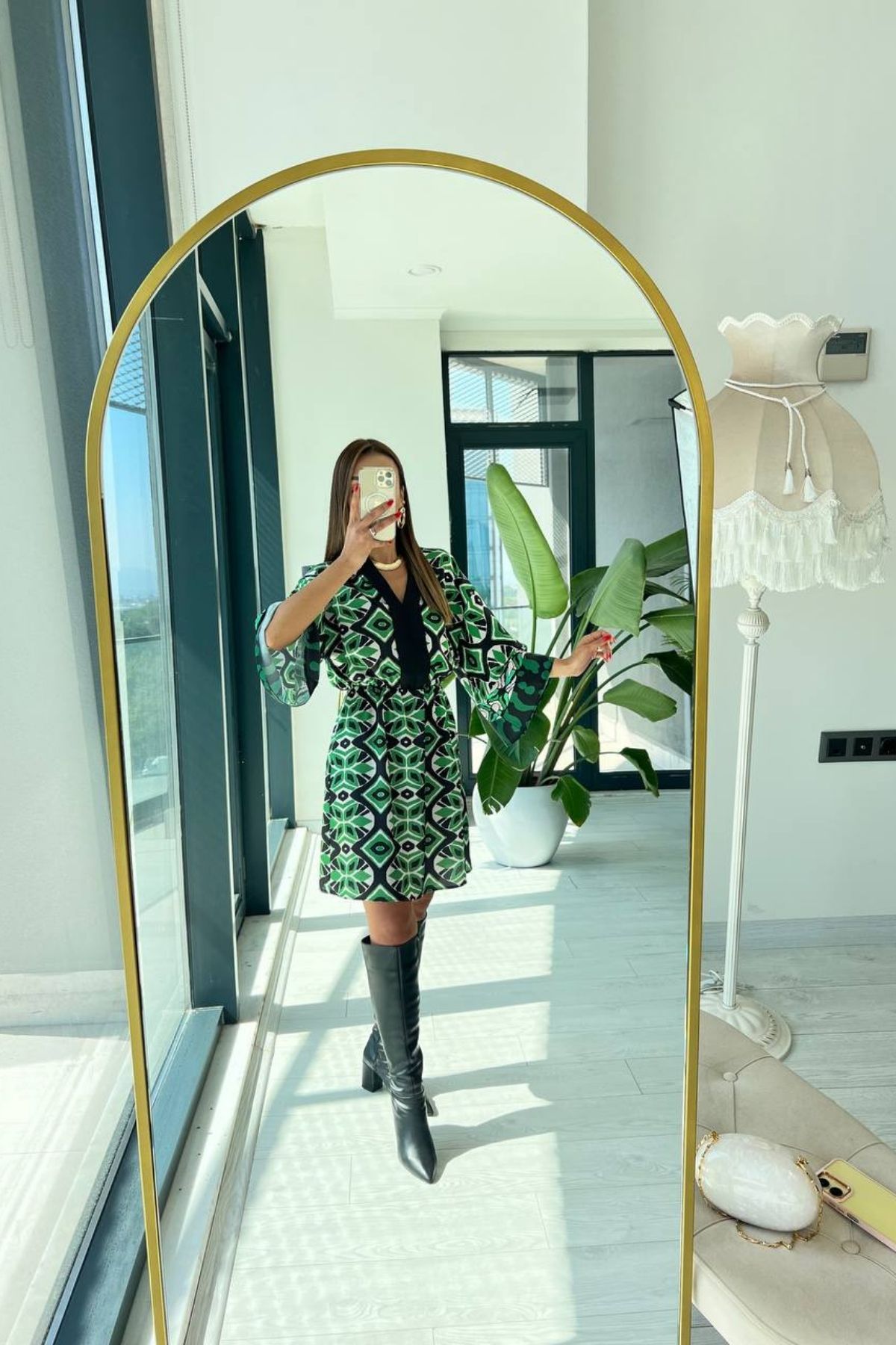 Yeşil%20Premium%20Saten%20Kumaş%20Kimono%20Kol%20elbise