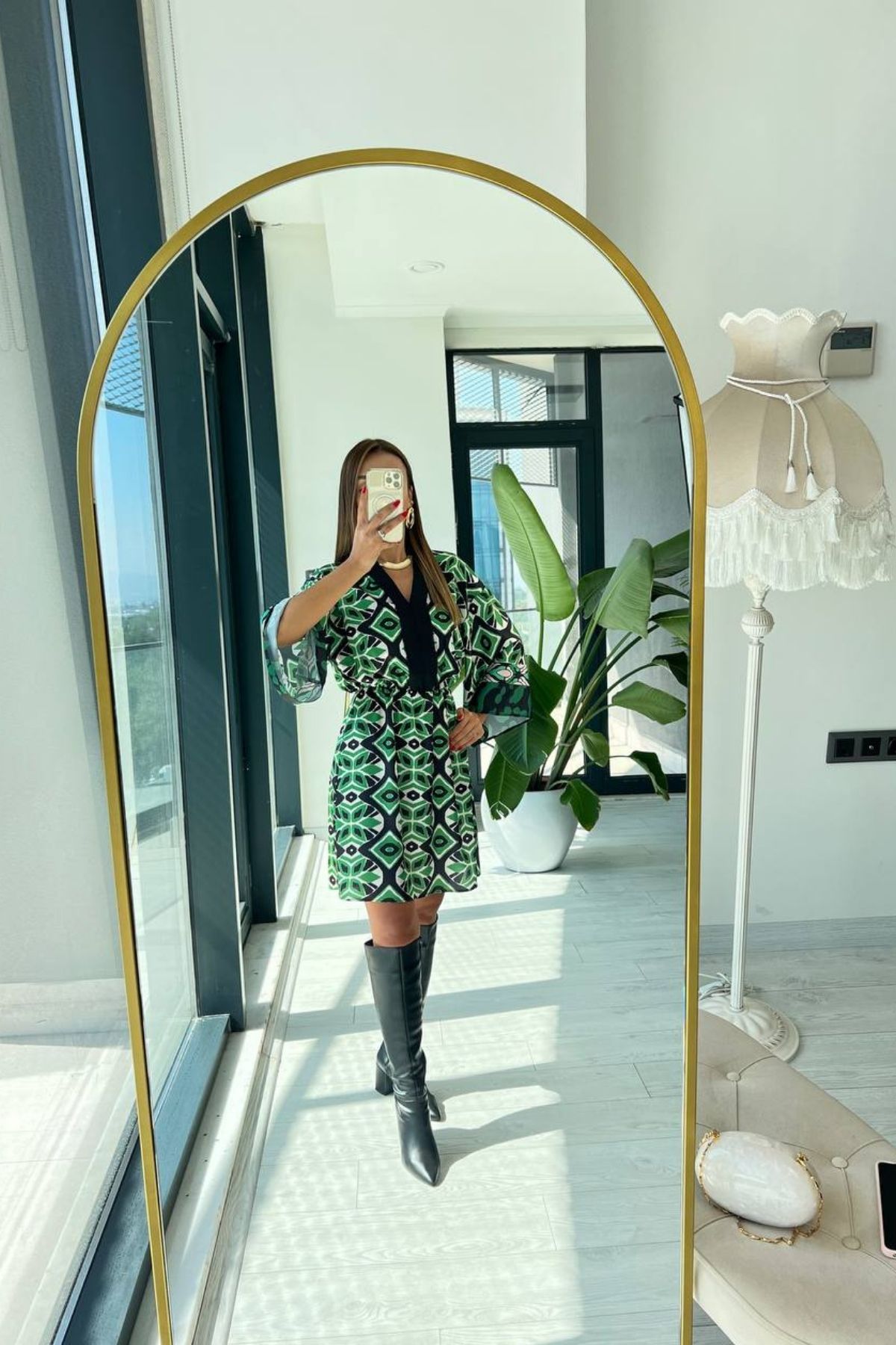 Yeşil%20Premium%20Saten%20Kumaş%20Kimono%20Kol%20elbise