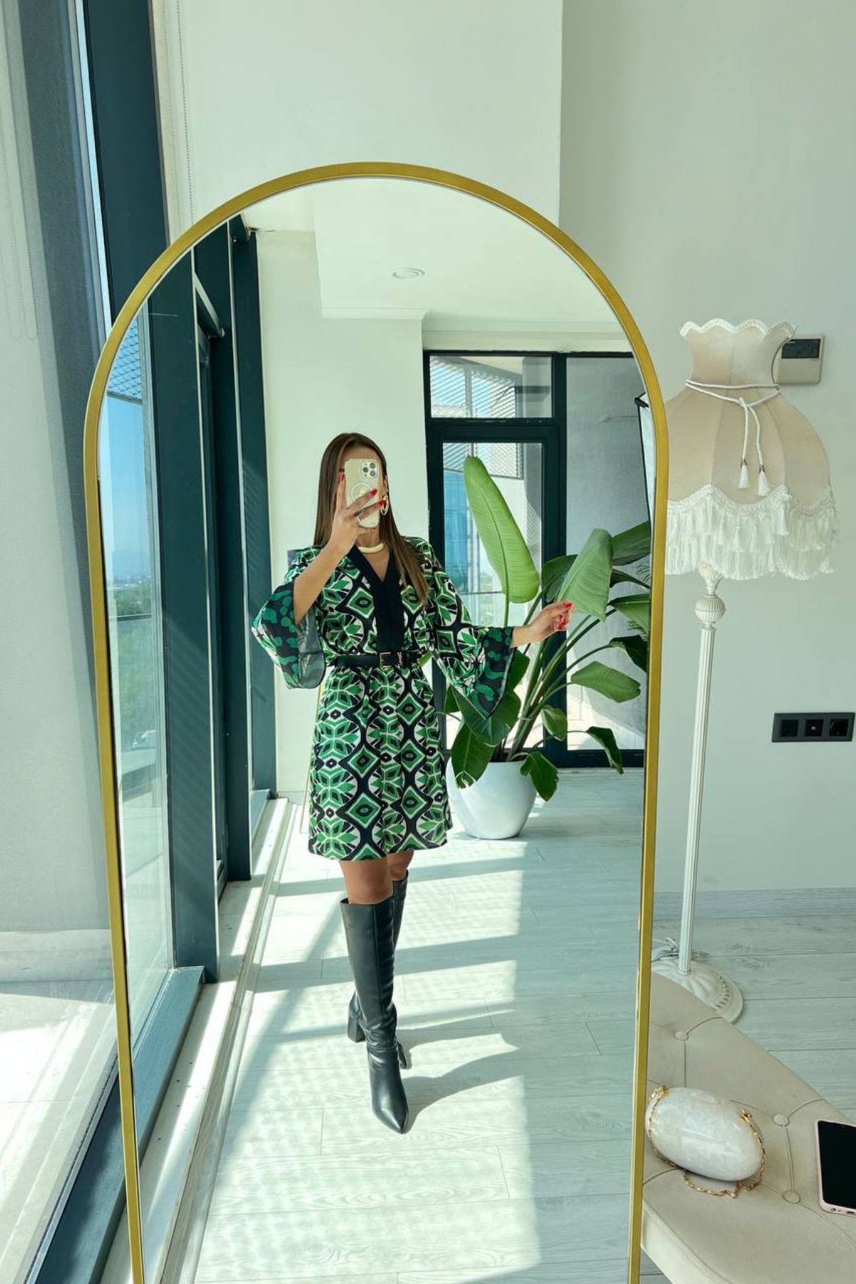 Yeşil%20Premium%20Saten%20Kumaş%20Kimono%20Kol%20elbise