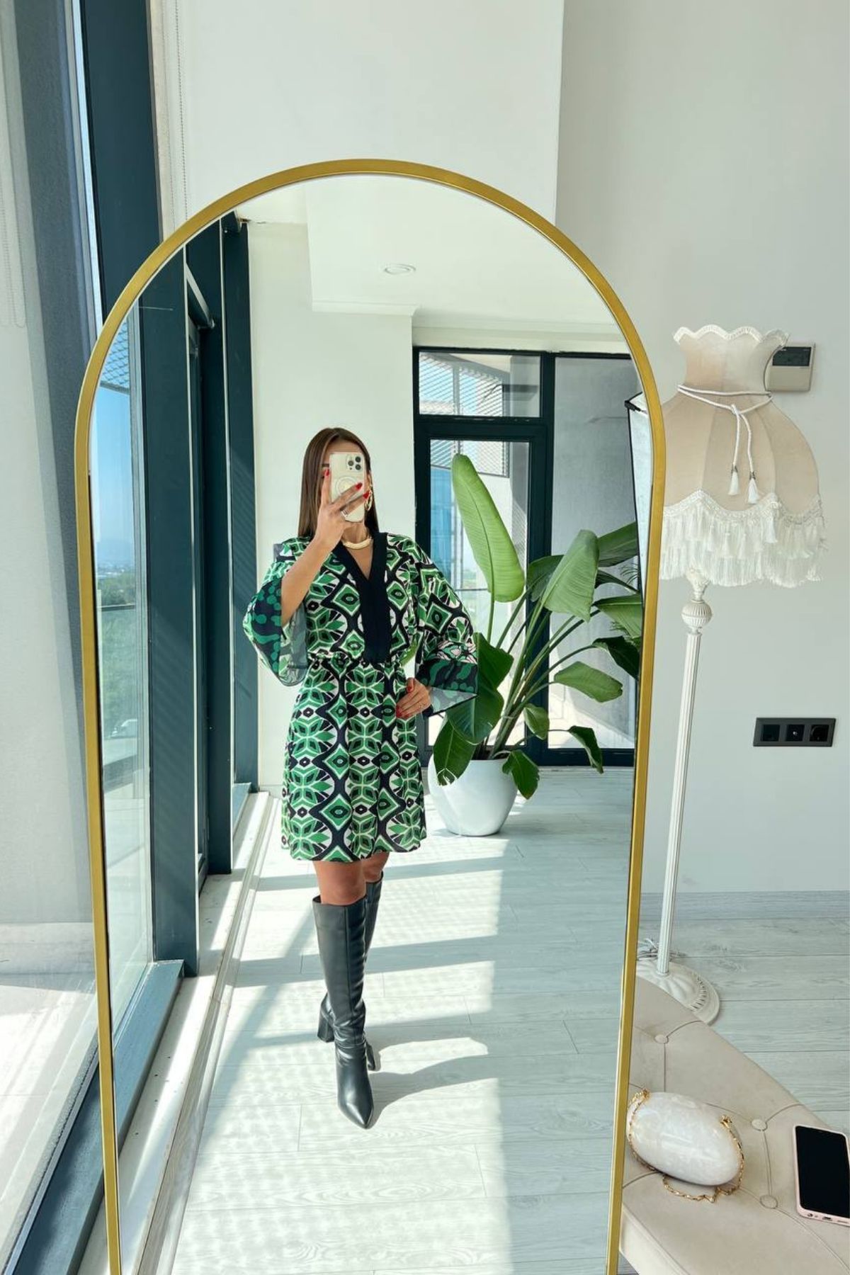 Yeşil%20Premium%20Saten%20Kumaş%20Kimono%20Kol%20elbise