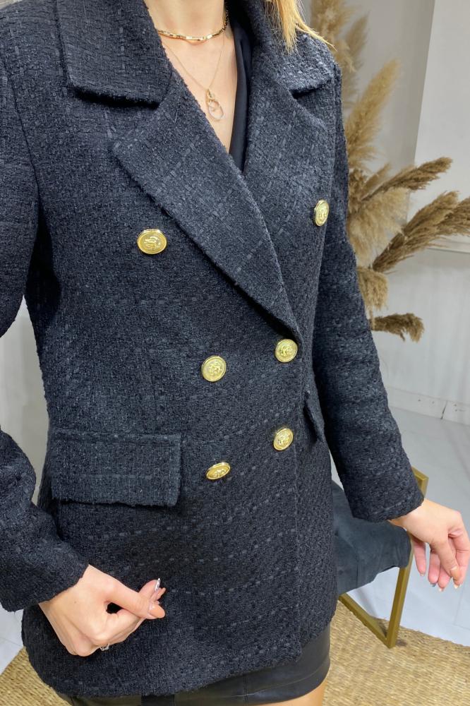 Siyah%20Tüvit%20Blazer%20Ceket
