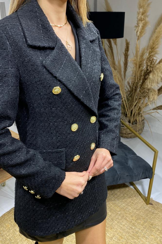 Siyah%20Tüvit%20Blazer%20Ceket