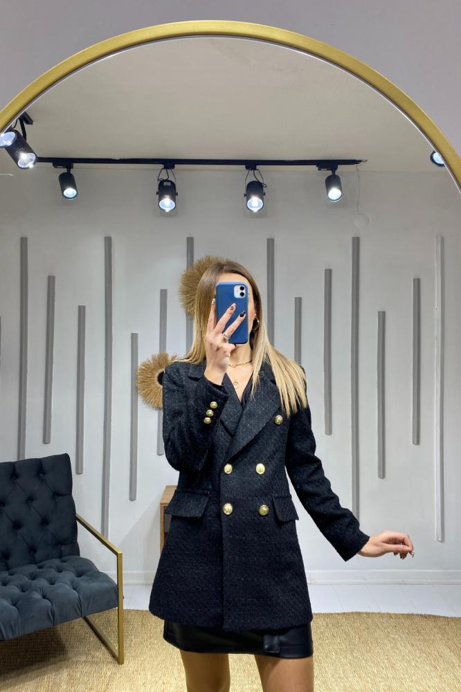 Siyah%20Tüvit%20Blazer%20Ceket